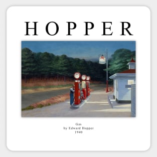 High Resolution Edward Hopper Painting Gas 1940 Sticker